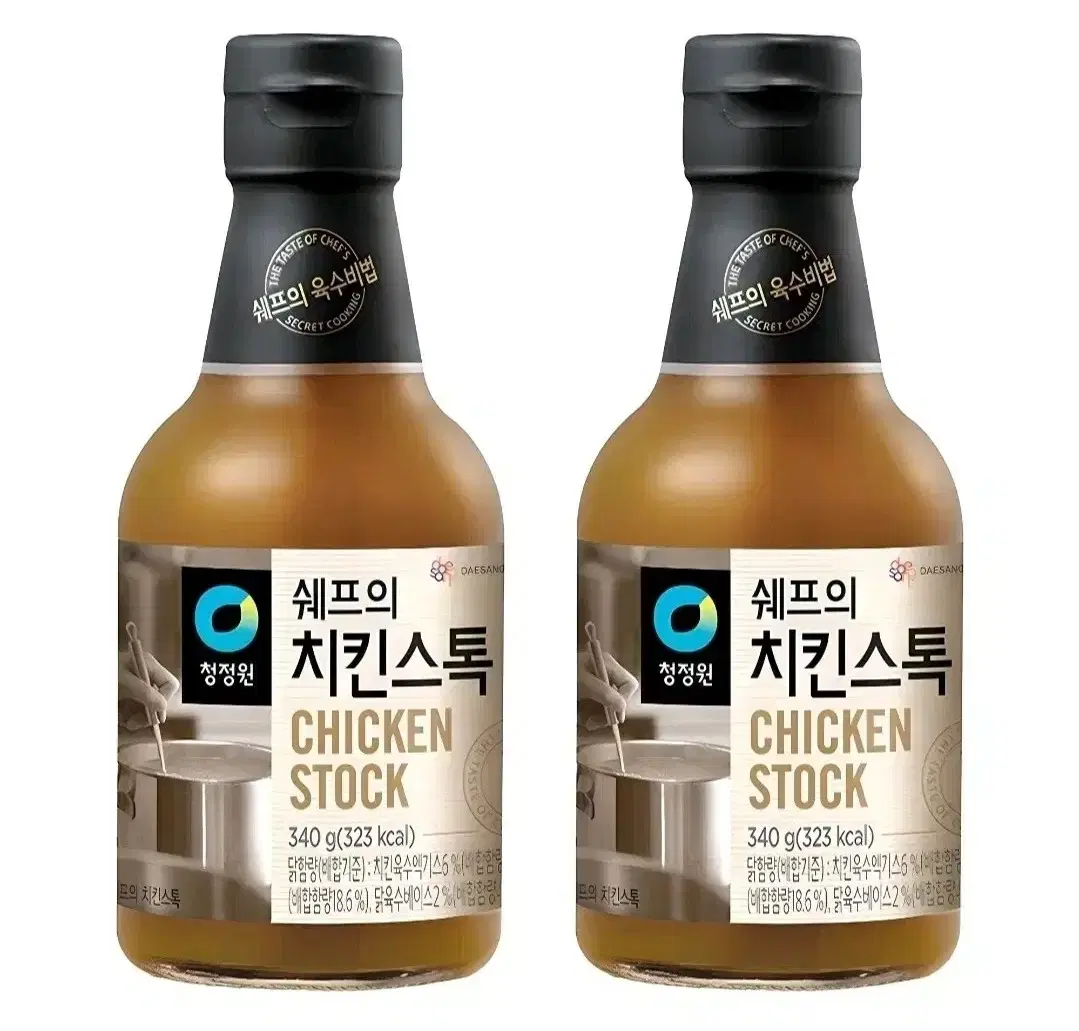 청정원 쉐프의 치킨스톡 340g 2개